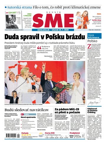 Obálka e-magazínu SME 14.7.2020