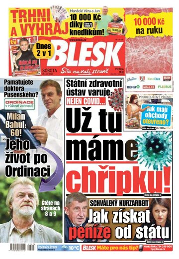 Obálka e-magazínu Blesk 26.9.2020