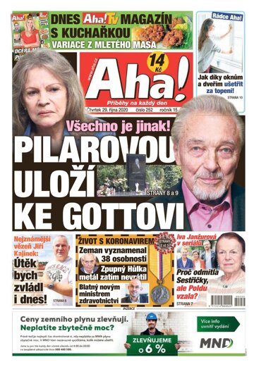 Obálka e-magazínu AHA! 29.10.2020