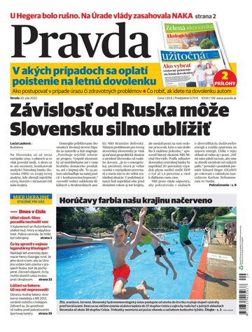 Obálka e-magazínu Pravda 20. 7. 2022