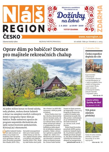 Obálka e-magazínu Náš Region - Česko 30/2023