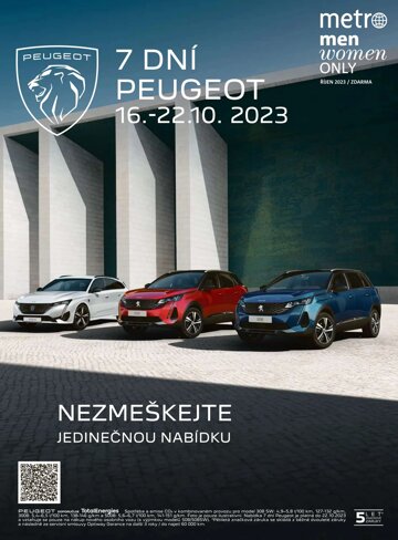 Obálka e-magazínu deník METRO men women ONLY 18.10.2023