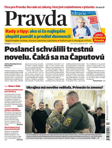 Obálka e-magazínu Pravda 12. 02. 2024