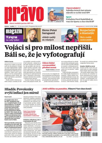 Obálka e-magazínu Deník Právo 12.7.2025