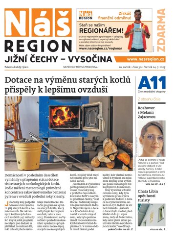 Obálka e-magazínu Náš Region - Vysočina 30/2025