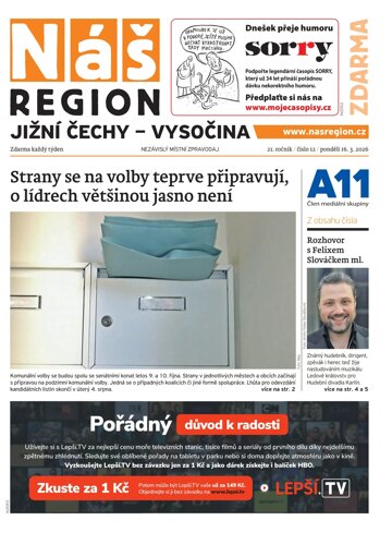 Obálka e-magazínu Náš Region - Vysočina 12/2026