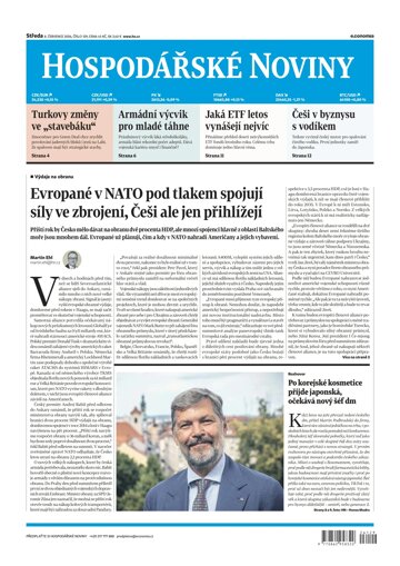 Obálka e-magazínu Hospodářské noviny 129 - 8.7.2026