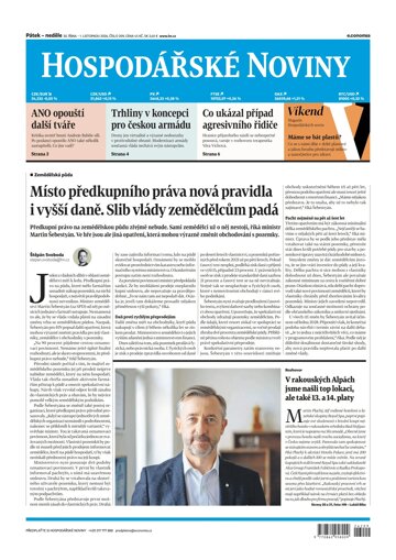 Obálka e-magazínu Hospodářské noviny 209 - 30.10.2026