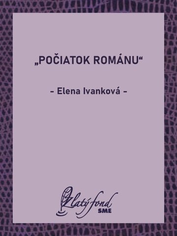 Obálka knihy „Počiatok románu“
