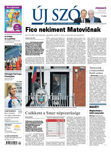 Obálka e-magazínu Új Szó 6.2.2016