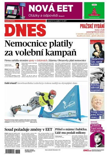 Obálka e-magazínu MF Dnes 16.12.2017