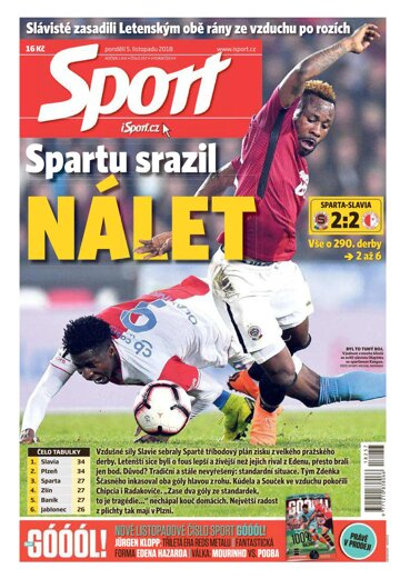 Obálka e-magazínu Sport 5.11.2018