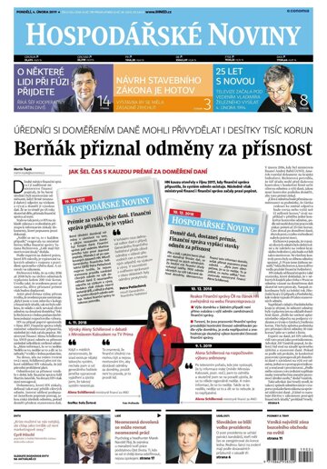 Obálka e-magazínu Hospodářské noviny 024 - 4.2.2019