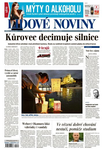 Obálka e-magazínu Lidové noviny 7.8.2019