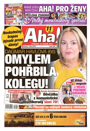 Obálka e-magazínu AHA! 2.10.2019