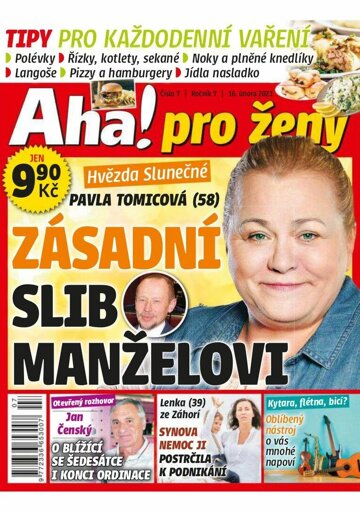 Obálka e-magazínu AHA! pro ženy 7/2021