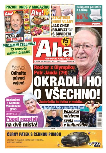 Obálka e-magazínu AHA! 25.11.2021