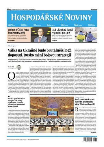 Obálka e-magazínu Hospodářské noviny 043 - 2.3.2022