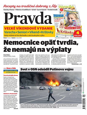 Obálka e-magazínu Pravda 4. 3. 2022