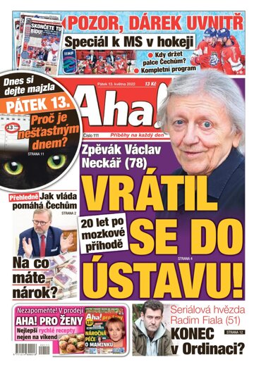 Obálka e-magazínu AHA! 13.5.2022