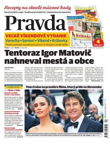 Obálka e-magazínu Pravda 20. 5. 2022