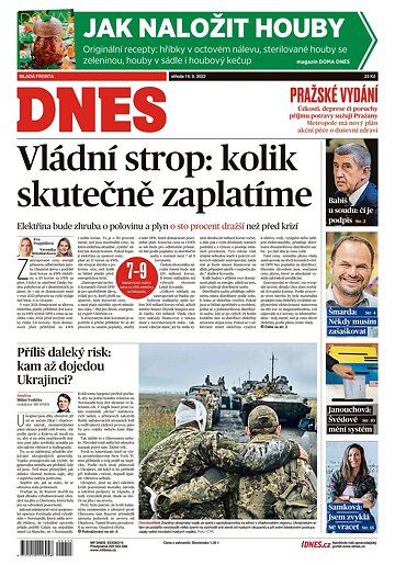 Obálka e-magazínu MF Dnes 14.9.2022