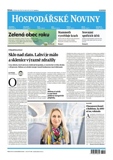 Obálka e-magazínu Hospodářské noviny 119 - 21.6.2023