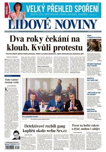 Obálka e-magazínu Lidové noviny 12.10.2023