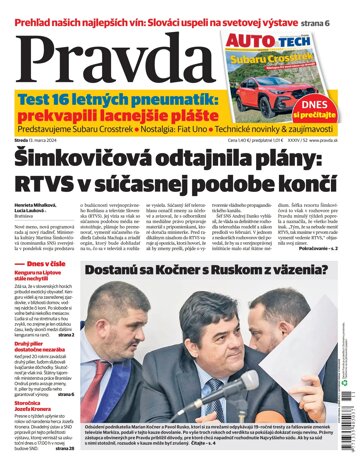 Obálka e-magazínu Pravda 13. 3. 2024