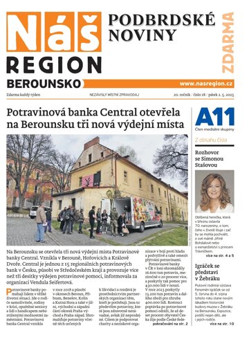 Obálka e-magazínu Náš Region - Berounsko 18/2025