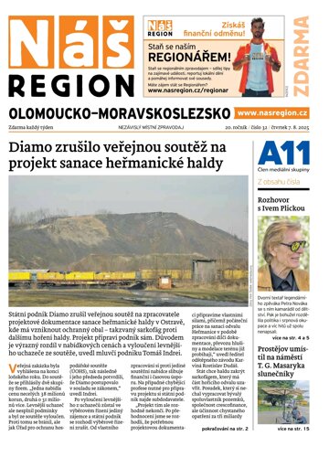 Obálka e-magazínu Náš Region - Olomoucko/Moravskoslezsko 32/2025