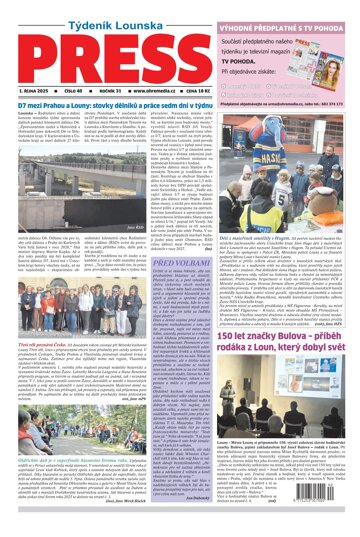 Obálka e-magazínu Lounský press 40/25
