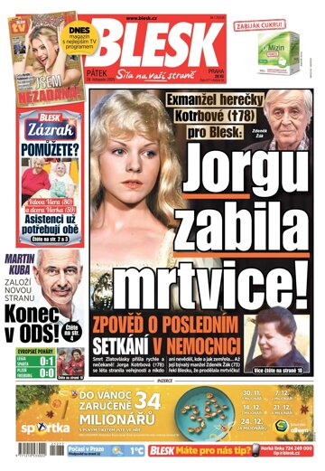 Obálka e-magazínu Blesk 28.11.2025