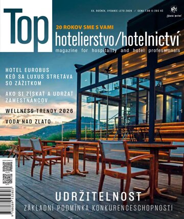 Obálka e-magazínu Top Hotelierstvo / Hotelnictví LETO 2026