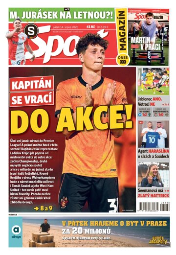 Obálka e-magazínu Sport 14.8.2026