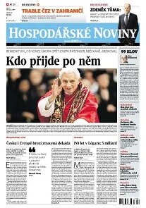 Obálka e-magazínu Hospodářské noviny 030 - 12.2.2013