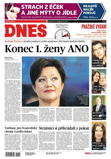 Obálka e-magazínu MF Dnes 24.10.2015