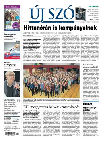 Obálka e-magazínu Új Szó 20.2.2016