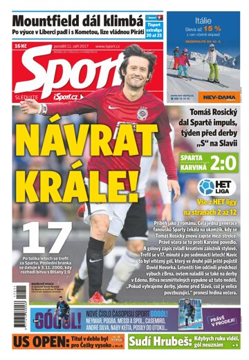 Obálka e-magazínu Sport 11.9.2017