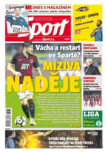 Obálka e-magazínu Sport 29.3.2018