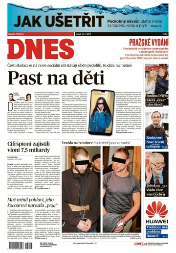 Obálka e-magazínu MF Dnes 18.1.2019