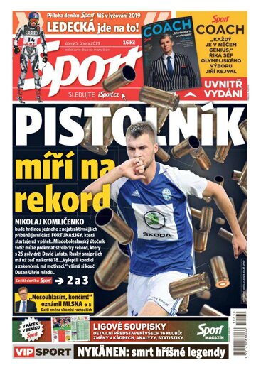 Obálka e-magazínu Sport 5.2.2019