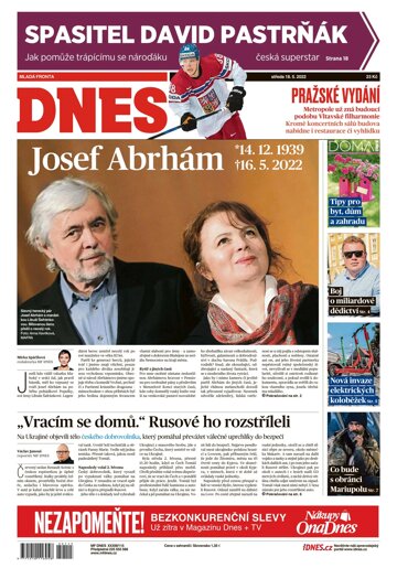 Obálka e-magazínu MF Dnes 18.5.2022