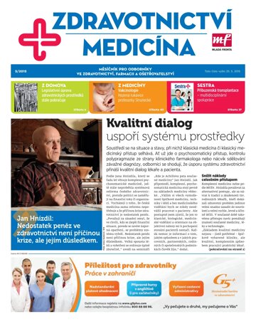 Obálka e-magazínu Zdravotnictví a medicína 5/2015