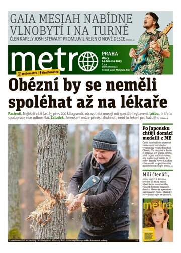 Obálka e-magazínu deník METRO 14.3.2023