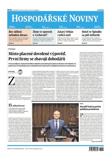 Obálka e-magazínu Hospodářské noviny 240 - 13.12.2023