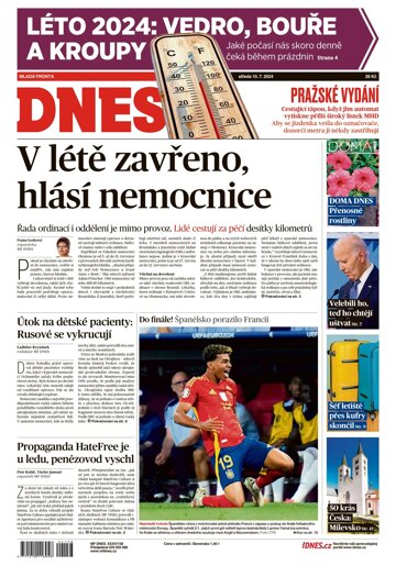 Obálka e-magazínu MF Dnes 10.7.2024