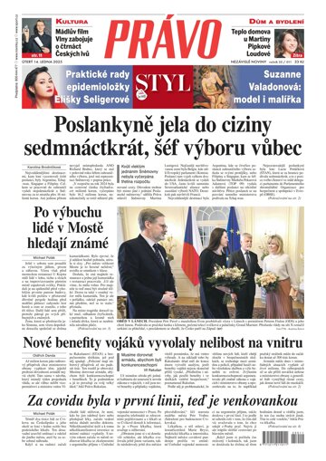 Obálka e-magazínu Deník Právo 14.1.2025