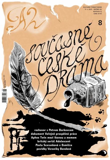 Obálka e-magazínu A2 - Současné české drama - 09/25