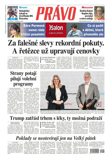 Obálka e-magazínu Deník Právo 17.4.2025